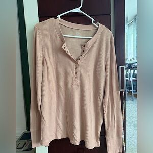 Aerie quarter button up